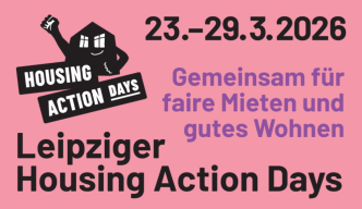 Internet-Banner der Leipziger Housing Action Days vom 23. bis 29.3.2026: 